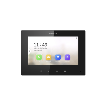Hikvision DSKH6220LE1 IP Intercom Monitor (Non-touch Screen) | Remote Door Opening and Real-time Camera Monitoring | Standard PoE