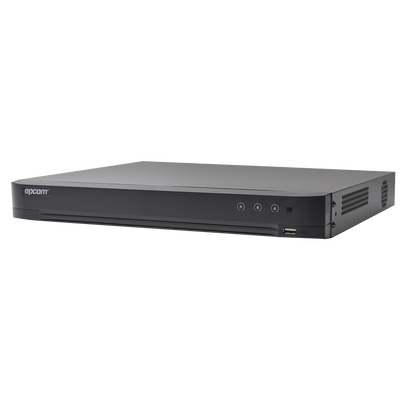 Epcom EV4004TURBOX DVR 4 Megapixel | 4 TURBOHD Channels + 2 IP Channels | 1 HDD Bay | 1 Audio Channel | Audio by coaxitron | Vídeo Analysis