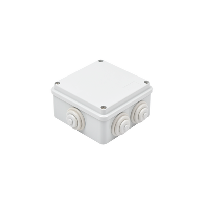 Gewiss GW44004 PVC Junction Box Self-extinguishable with 6 Inputs, Screw Cap (for Outdoors IP55)