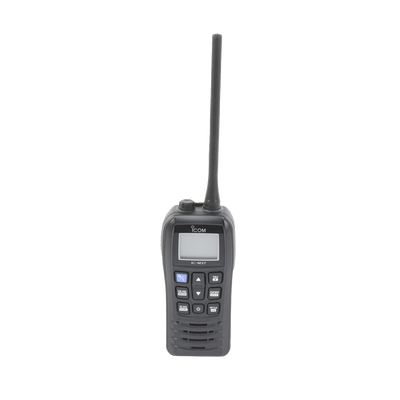 ICOM m3731usa VHF Marine Portable Transceiver, Large Keys and Easy-to-Grip Design, 6 W, 12 Hours of Battery Life (with BP-296 battery), Channel