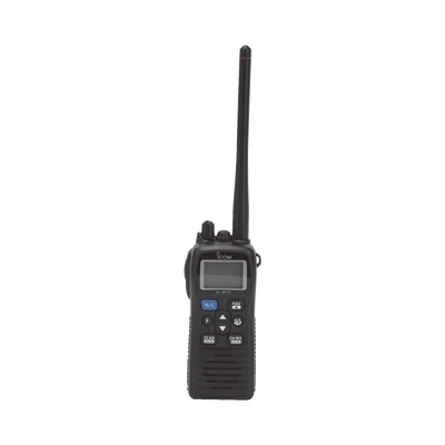 ICOM ICM73PLUS VHF Marine Portable Transceiver 6W, Last Call Voice Recording, Active Noise Cancelling Technology, Bass Boost Function, IPX8