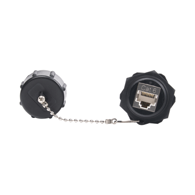 LinkedPRO LPC6WPCP Cat6 Waterproof Coupler RJ45-RJ45 IP67 for Industrial Installations