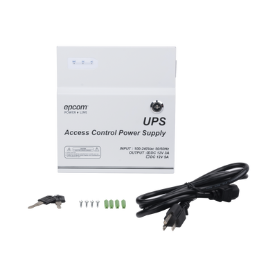 EPCOM Powerline PL12DC3ABK Professional power supply with Backup Battery Capacity, Requires battery, 12VDC @ 3A, 1 Output with Integrated Timer;...