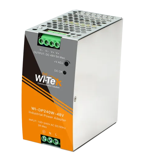 Wi-Tek WIDP240W48V 48V DIN-rail Power Adapter WI-DP240W-48V