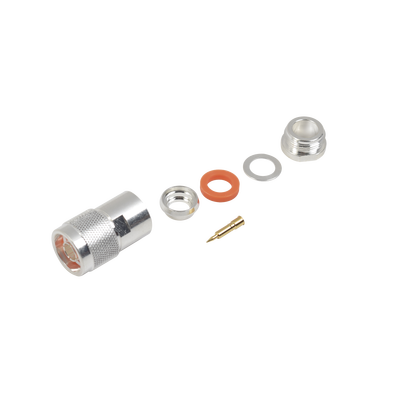 Rf Industries,Ltd RFN10021SI N Male Connector to Clamp on 9913, 7810A, 8214, CNT-400, RG8/U-SYS, RFLASH-1113 Cable.