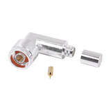 Rf Industries,Ltd RFN10093I N Male connector on R/A for 9913, 7810A, 8214; CNT-400; RG8/U-SYS, RFLASH-1113.