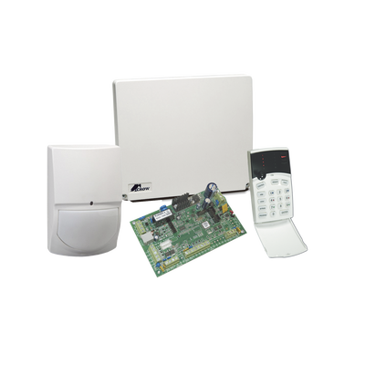 Crow RUNNER4/8 Hybrid Alarm Panel 4-8 Zones with Keypad and Motion Detector, Free App