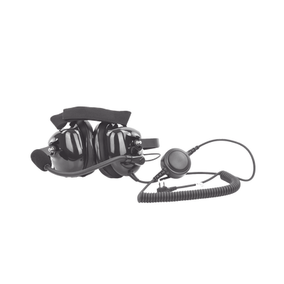 Txpro TX740K01 Headphones with Gel Padded Earmuffs with Flexible Microphone with Noise Cancellation for KENWOOD TK3230/ 3000/ 3402/ 3312/ 3360
