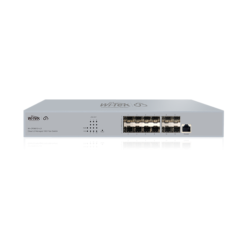 Wi-Tek WICFS6012L3 12x 10G SFP+ Layer 3 Managed Core Switch with Advanced Routing (RIP, OSPF), Enhanced Security (ACL, DHCP Snooping, IP-MAC...