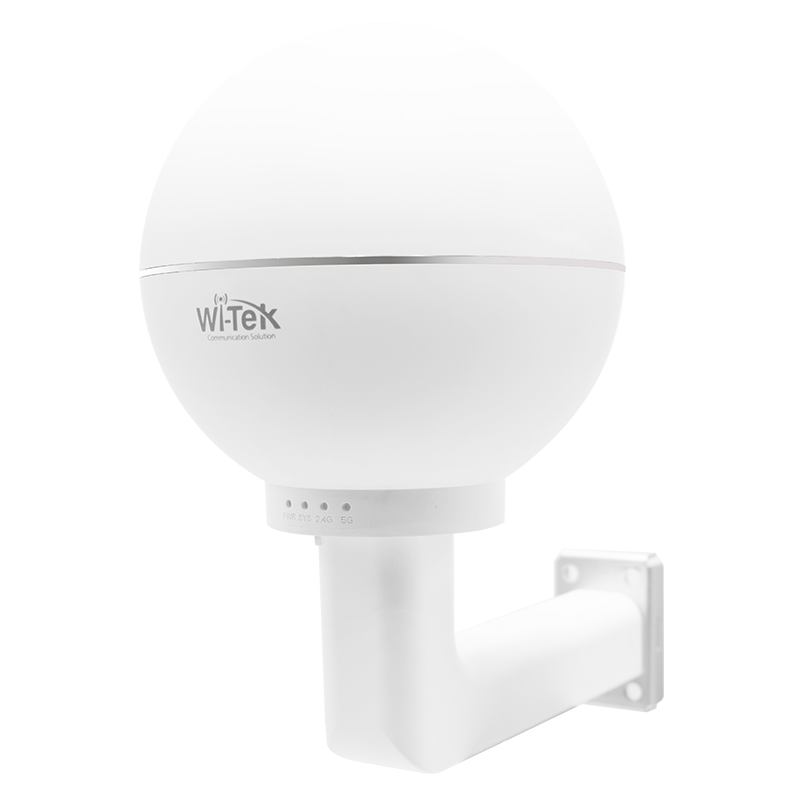 Wi-Tek WIAP718MV2 1200Mbps Outdoor Dual-Band Mesh Access Point with PoE, EasyMesh, Fast Roaming, IP65 Weatherproofing, and Cloud Management