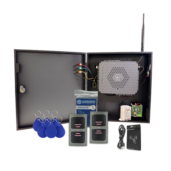 ZKTeco ATL2D/BASICKIT Atlas Access Control Kit | 2-Door | TCP | IP & Wi-Fi | OSDP Verified | PoE | 5,000 Users | RFID & Bluetooth | Includes...