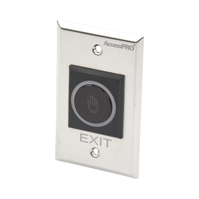 AccessPRO ACCESSK1 No-Contact Exit Button | IR Sensor | Illuminated | N.O. and N.C. | Adjustable Detection Distance