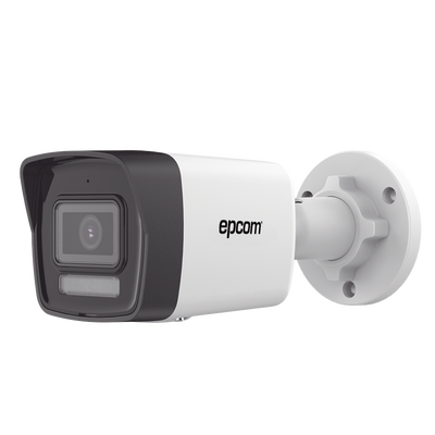 Epcom XB12DL/A [Dual Light] 2 Megapixel Bullet IP Camera | 2.8 mm Lens | 30 m IR + 30 m White Light | Built-in Microphone | ACUSENSE Lite