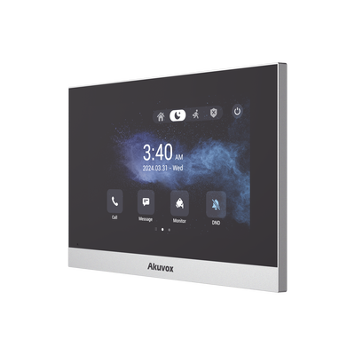 Akuvox C316W Android Monitor | Supports Android Apps | 7" LCD Touch Screen | WiFi | WiFi Hotspot | Bluetooth | PoE | SIP | 8 Alarm Inputs | 1...