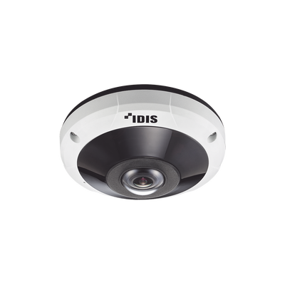 IDIS DCY6516WRX(US) 5MP Fisheye IP Camera, Two-Way Audio, 65 ft IR, IK10/IP67, NDAA