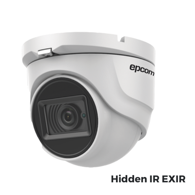 Epcom Professional E4KTURBO Eyeball 4K TURBOHD | 2.8 mm Lens | IR EXIR up to 30 m | IP67 | 12 VDC | 4 Technologies (TVI | AHD | CVI | CVBS)