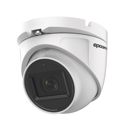 Epcom Professional E8TURBOG2/A Dome TURBOHD 2 Megapixels | FOV 106° | Lens 2.8 mm | Audio by Coaxitron | 30 mts IR EXIR | Exterior IP66 | 4