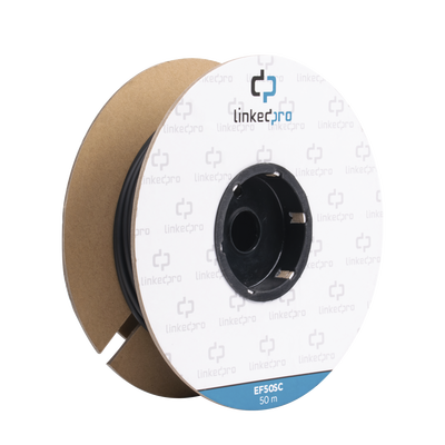 LinkedPRO EF50SC 164 ft (50 m) Single-Mode Fiber Optic Duplex SC-to-SC Patch Cable - Drum Reel