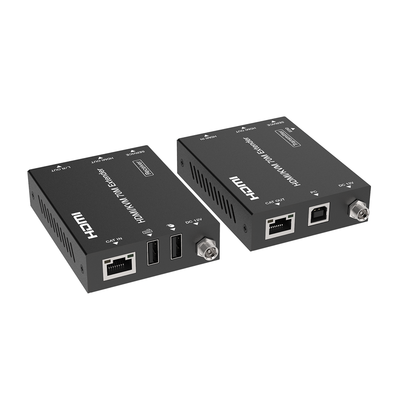 EPCOM ProAudio EPCEDB70K HDMI KVM Extender Kit | 230ft | 4K2K@60Hz | 4:4:4 | HDMI 2.0b & HDCP 2.2 | 3.5mm Audio Out | Supports PoC | Supports USB 1.1