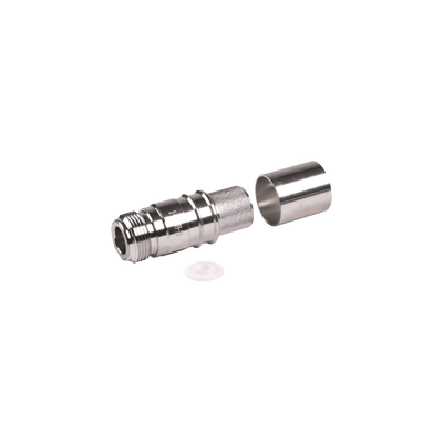 Times Microwave EZ600NFX N Female Crimp Connector, Non-Solder Pin for LMR600 Coax Cable