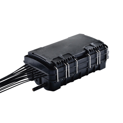 Fiberhome FDP420E Fiber Distribution Box, 24 Splices, IP65, Black, with 16 SC/APC adaptors