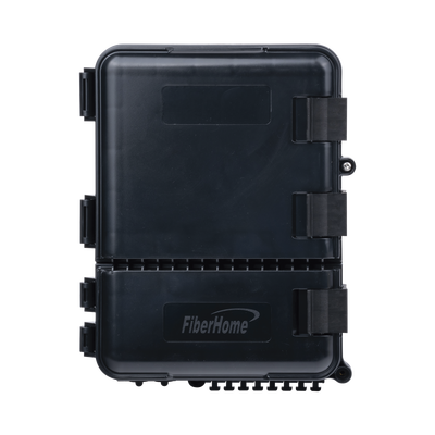 Fiberhome FDP440A Outdoor Fiber Optic Termination Box (24 Splices) - Pre-Loaded with 8 SC | APC Adapters - IP55 Rated Weatherproof Enclosure for...