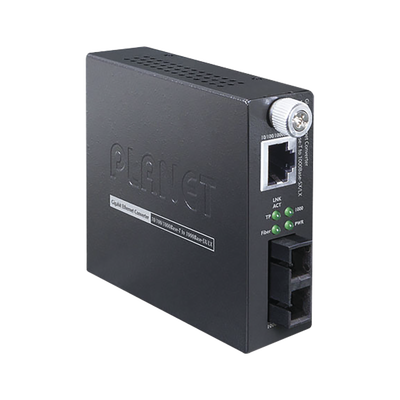 Planet GST805A 10/100/1000BASE-T to 1000BASE-SX/LX Smart Gigabit Media Converter (mini-GBIC,SFP) - distance depending on SFP module
