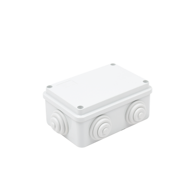 Gewiss GW44005 PVC Junction Box with 6 Inputs, Screw-cap, 4.74 x 3.15 x 1.97 in (120 x 80 x 50 mm), For Exterior (IP55)