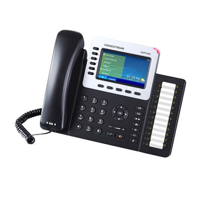Grandstream GXP2160 IP Enterprise Phone, Supports 6 Lines with 4.3" Color Screen and HD Audio, Poe
