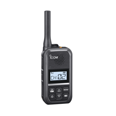 ICOM F20011USA 11 USA Analog UHF Transceiver 450-470 MHz, 2W, 16 Channels, IP54, USB Charging.