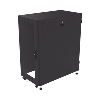 LinkedPRO LP6010024UR2 24U Professional Network Cabinet with 19" Standard Rack and Glass Door 23.62 in x 39.37 in (600 mm Width x 1000 mm Depth)