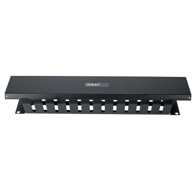 LinkedPRO LPCM042U 19" 2U Horizontal Cable Management, Metal
