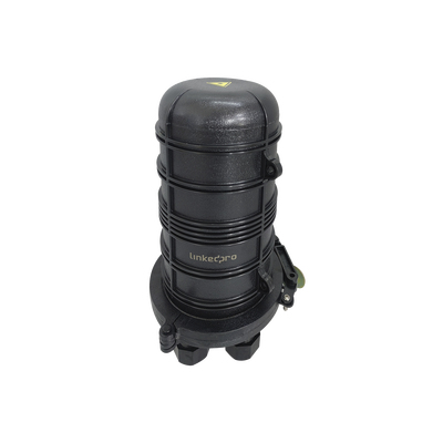 LinkedPRO LPFABLPSCBDMB4 Dome Type Mechanical Sealing Fiber Optic Splice Closure, 4 Ports, 4 Splice Trays of 12 FO
