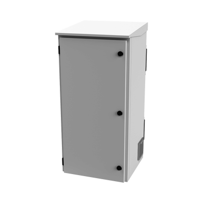 LinkedPRO LPFORTE24UR3 19" 24U Outdoor Enclosure for Post/Tower/Wall with Fans and Thermostat