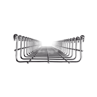 Charofil MG50432EZ Wire Mesh Cable Tray, Electro Galvanized, up to 157 Cat6 Cables, Section 9.84' ( 3m) , 2.59" | 5.9" (66 | 150 mm )Width