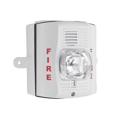 System Sensor P2WK Outdoor Horn Strobe | 2 Wire | Selectable Strobe Configuration | White Color