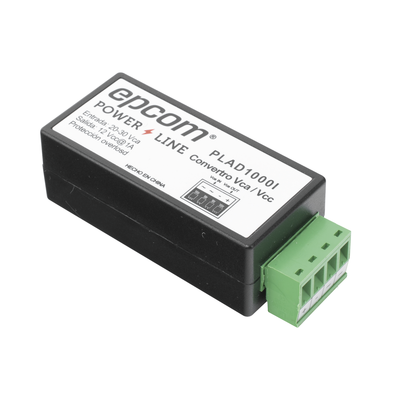 EPCOM Powerline PLAD1000I (2 in 1) Power Converter 24 Vac to 12 Vdc (AC to DC) and Noise Filter for Cameras | Input Voltage 20~30 Vac | Output...