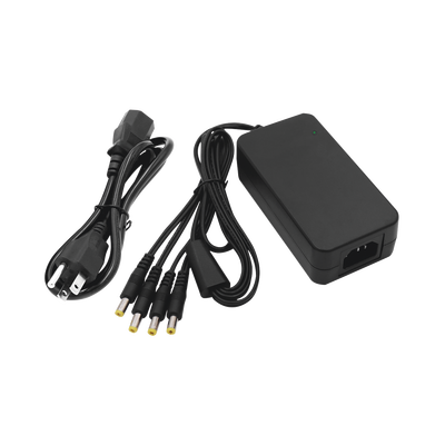 EPCOM Powerline PLK12DC4CH 12 VDC 5 Amp Power Supply | With 4 Outputs Male Power Plug