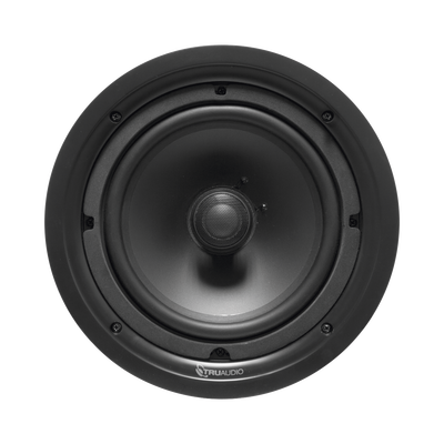 Truaudio PP6 Phantom Series, 2-way in-ceiling speaker, 6.5 IN injected poly woofer, 1IN silk dome swivel tweeter, 5-90 watts, 8 Ohms
