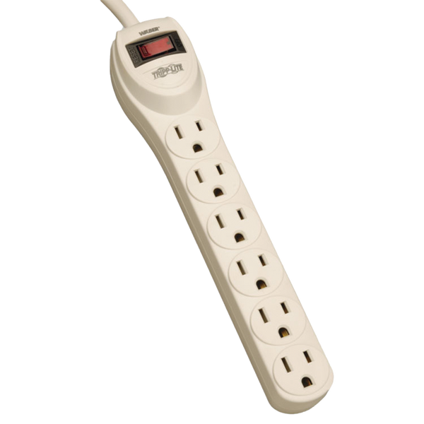 Eaton PS6 Industrial Power Strip PS6 | 6 NEMA 5-15R Outlets | 4 ft (1.22 m) Cord | Master Switch | 15A Circuit Breaker | Wall or Floor Mount |...