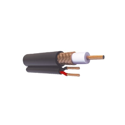 Viakon RG59VCCA/1000 Siamese Coaxial Cable CCA, AWG 20 (1000 ft) | Outdoor