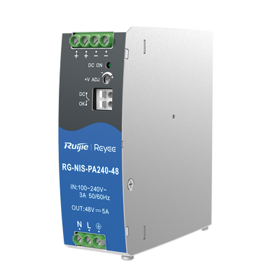 Reyee RGNISPA24048(US) Industrial Power Supply AC/DC 240W Din-rail for Industrial Switch