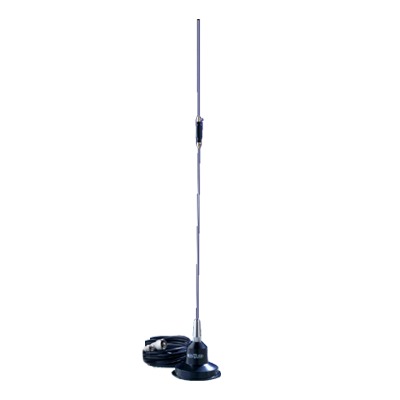 Hustler RUM450M UHF Mobile Antenna, Field Adjustable, 450-470 MHz, 5.2 dB, 75 W, 4.5 m | RG58U, Mini UHF Male Connector,Maximum length: 86 cm