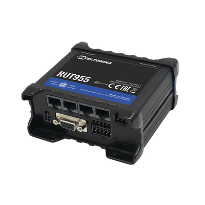 Teltonika RUT955 Professional 4G LTE Router RUT955W03660 (US Version), 4 Ethernet Ports, RS232, RS485, WiFi 802.11b | g | n, User-Friendly...
