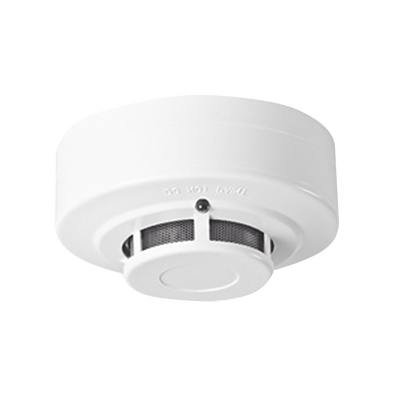 Sfire SF119412 Detector de Humo Fotoeléctrico Convencional | 4 Hilos | 12 VCC | Malla Metálica Antipolvo | Base Incluida | Compatible con Paneles...