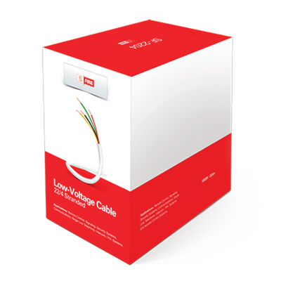 Sfire SF2204/500 Reel of 500 ft | 4 Conductor AWG 22 | White Color for Alarms Systems and Automation, 100% copper