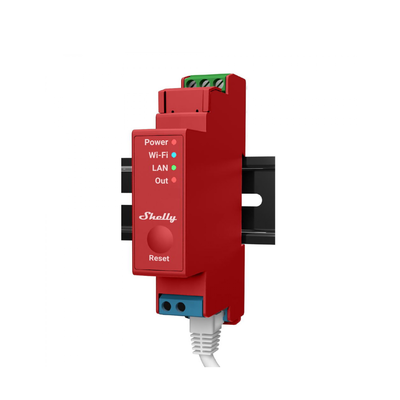 Shelly SHELLYPRO1PM Wireless Switch Relay for Home Automation, App Works with iOS and Android, Max Charge 16A | FCC & UL