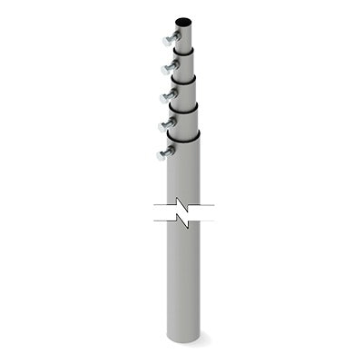 Syscom Towers SLM15 49.2 ft (15 m) 5 Concentrical Sections Telescopic Mast (Requires installation Accessories)
