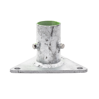 Syscom Towers SLMBA5G Triangular Base for Mast of 1" to 2" with Oppressors. Galvanized by Hot-dip Galvanized