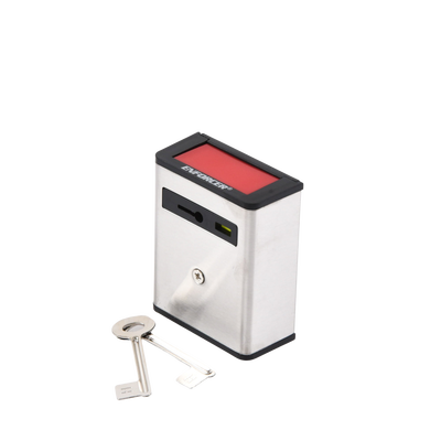 SECO-LARM SS078 Hold-up Button (Panic Button), Durable Stainless Steel Housing, Use with Either N.C. or N.O. Inputs, the Magnet is in the DOWN...
